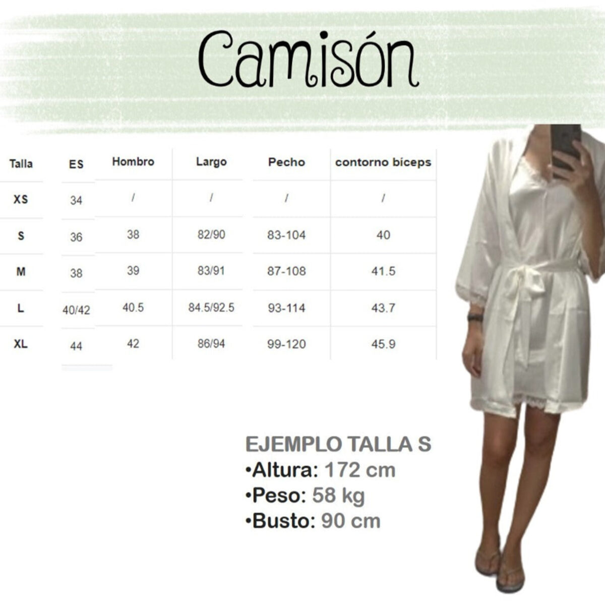 Conjunto de Novia "BATA+CAMISÓN" 2308 - Imagen 4