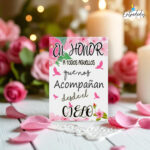 Decoración de bodas: cartel de cartón UN TROCITO CIELO 01