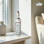 Botella luminosa personalizada con nombre y mensaje decorativo