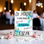 Decoración de bodas: cartel de cartón UN TROCITO CIELO 03