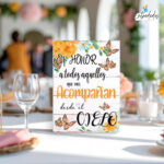 Decoración de bodas: cartel de cartónUN TROCITO CIELO 02