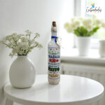 Botella luminosa personalizada con nombre y mensaje decorativo