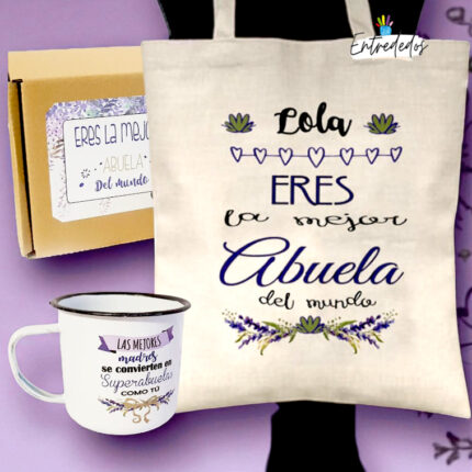 Kit regalo para "LA MEJOR ABUELA DEL MUNDO"