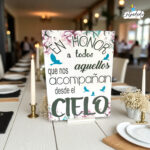Cartel de cartón para bodas: estilo un TROCITO CIELO 05