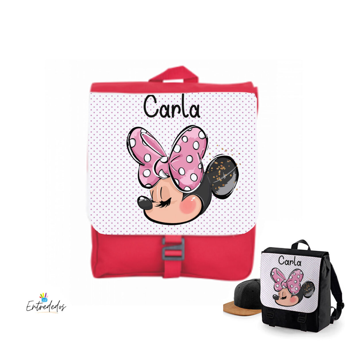 Mochila con cierre velcro personalizada para el cole - Imagen 1