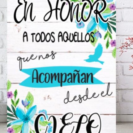 Cartel decorativo con Cartel cartón 03 decorativo TROCITO CIELO