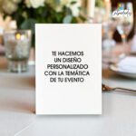 Decoración de bodas: cartel de cartón CON TU TEMÁTICA
