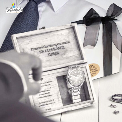La caja ideal para el reloj del novio: estilo y elegancia