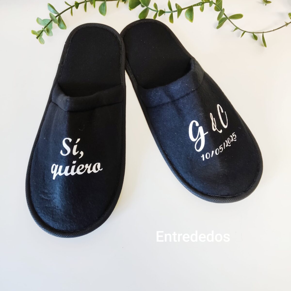 Zapatillas negras personalizadas para "HOMBRES" - Imagen 1