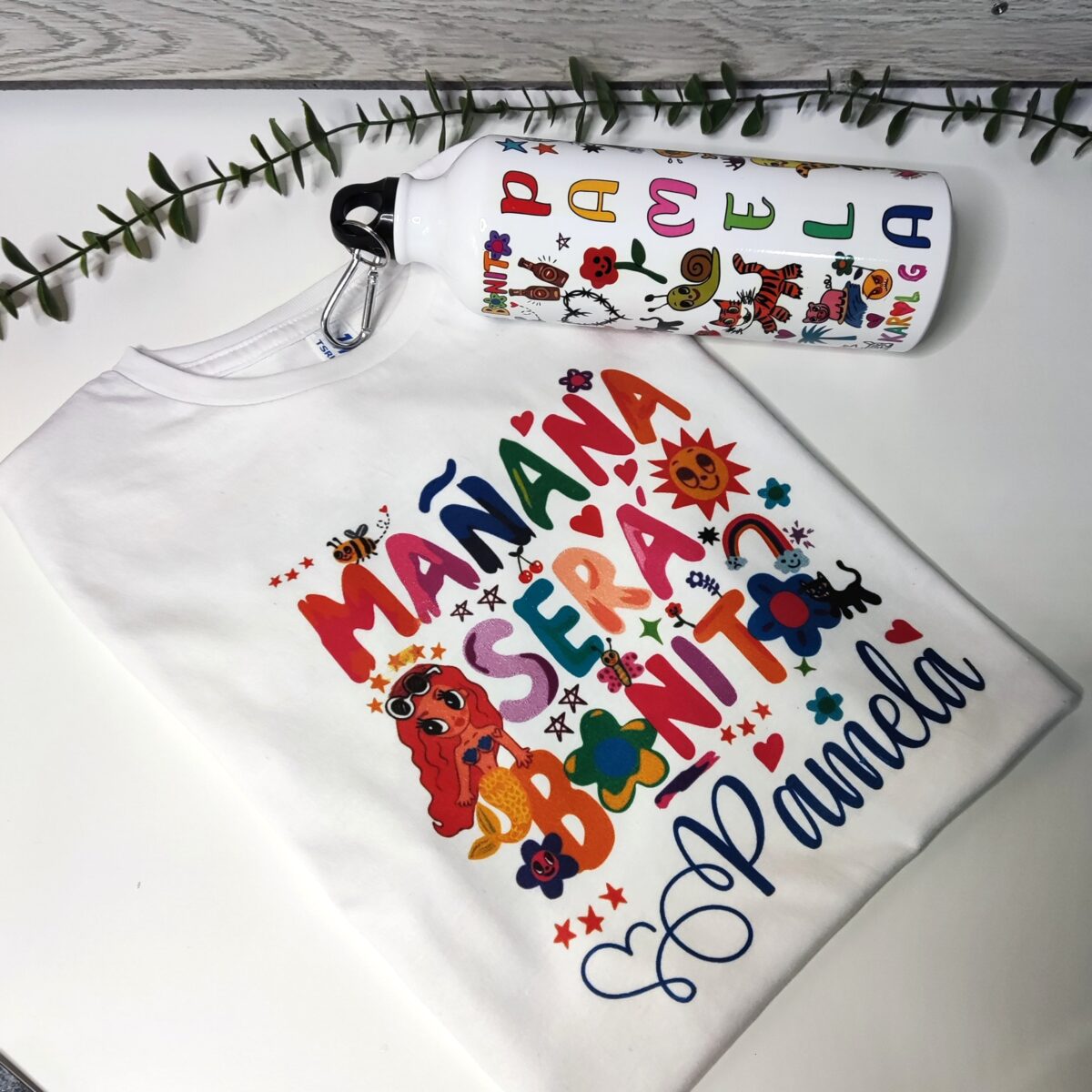 Camiseta /bolsas/botellas.Mañana será bonito  " Bichota" - Imagen 10