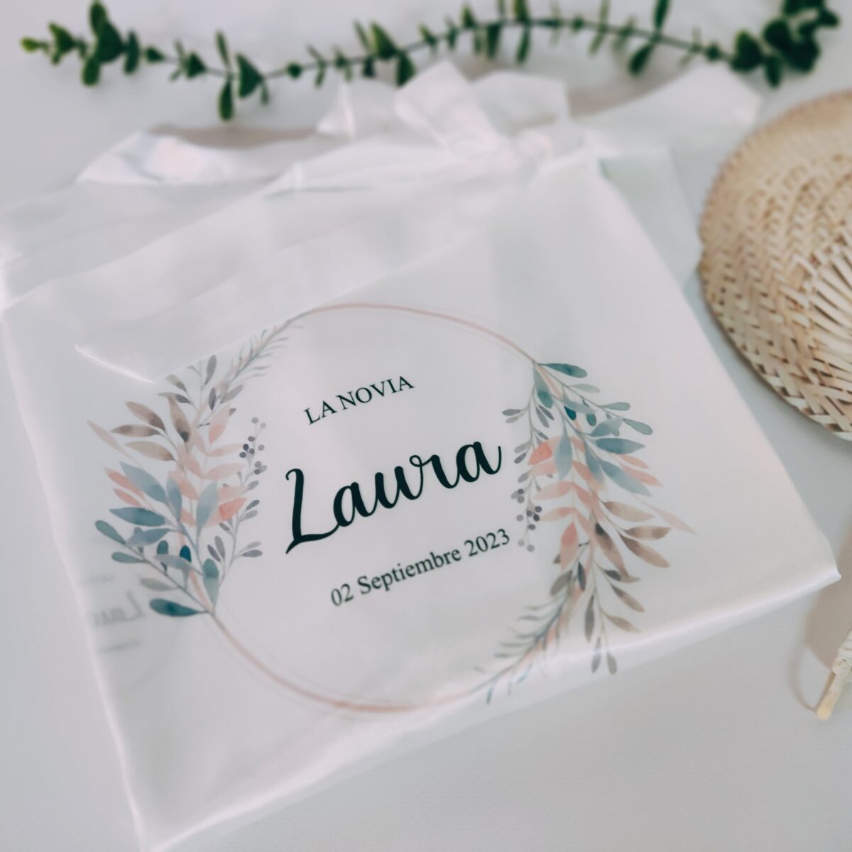 Bata de satén de novia blanca personalizada tipo KIMONO - Imagen 22