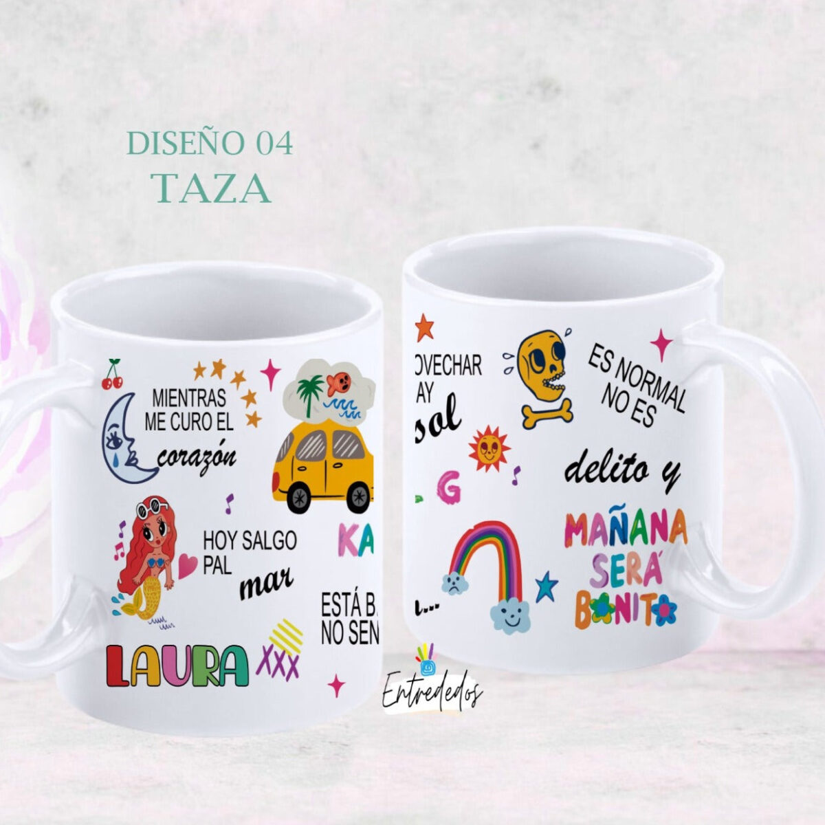 Camiseta /bolsas/botellas.Mañana será bonito  " Bichota" - Imagen 5