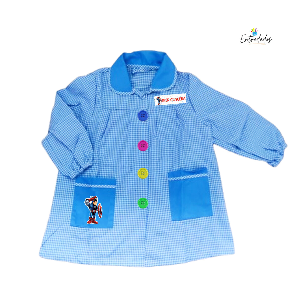 Bata o babi escolar para niños personalizada - Imagen 9