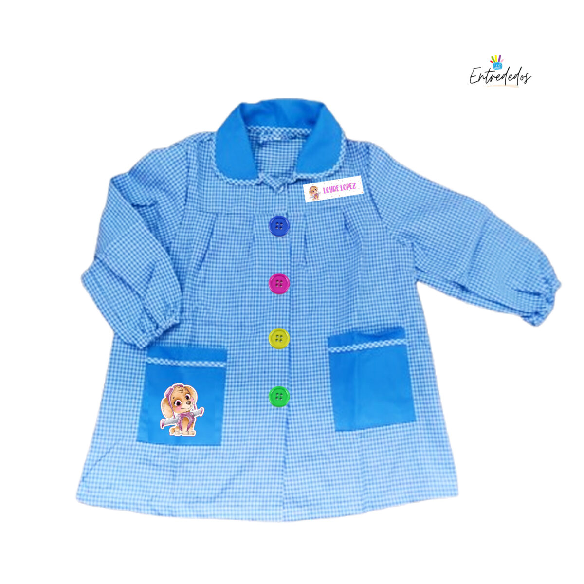 Bata o babi escolar para niños personalizada - Imagen 13