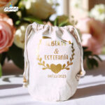 Bolsa limosnera para comunión y boda con diseño clásico y delicado