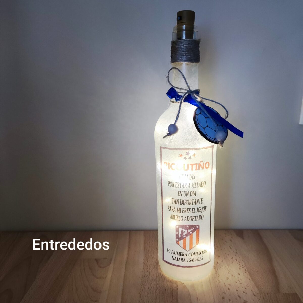 Botella luminosa "ESCUDOS DE FUTBOL" - Imagen 3