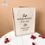 caja de vino personalizada – regalo original Entrededos