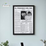 Marco y Lámina Personalizada el Periódico Del Día