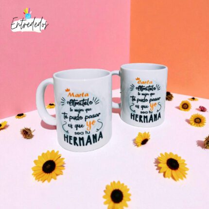 Taza personalizada para tu hermana/o – Un detalle único y especial