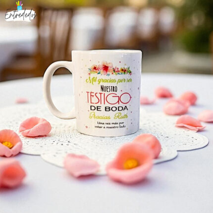 Taza para testigo "MIL GRACIAS"