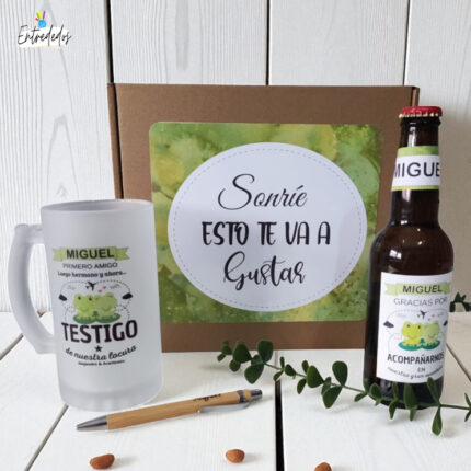 Descubre el encanto del kit de cerveza "RANITAS AMOROSAS"