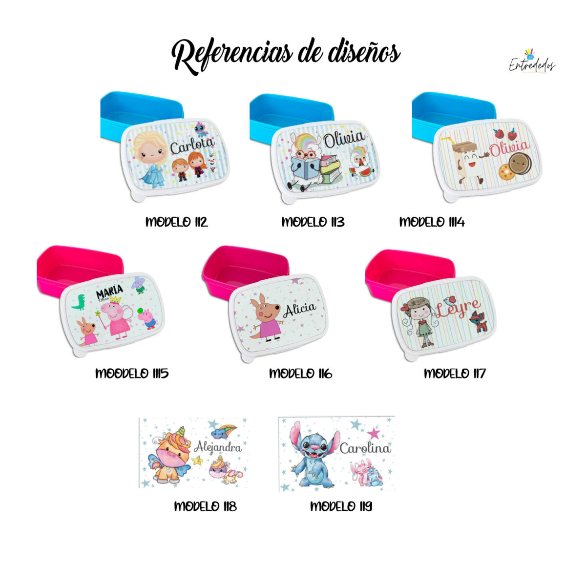 Portamerienda Infantil escolar "VARIEDAD DE DISEÑOS" - Imagen 3