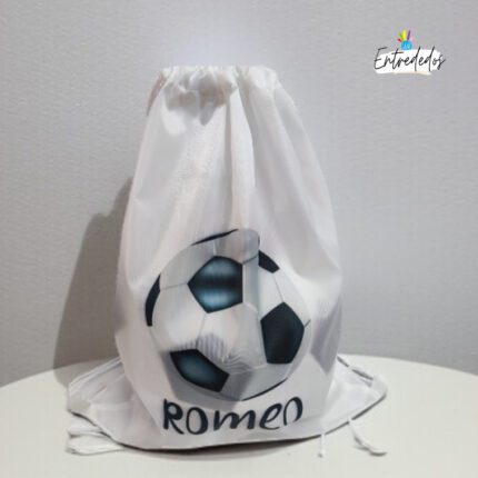 Mochila con Diseño de Balón y Nombre – Pack 10 Unidades