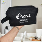 Neceser para hombre de diseño elegante en cuero resistente