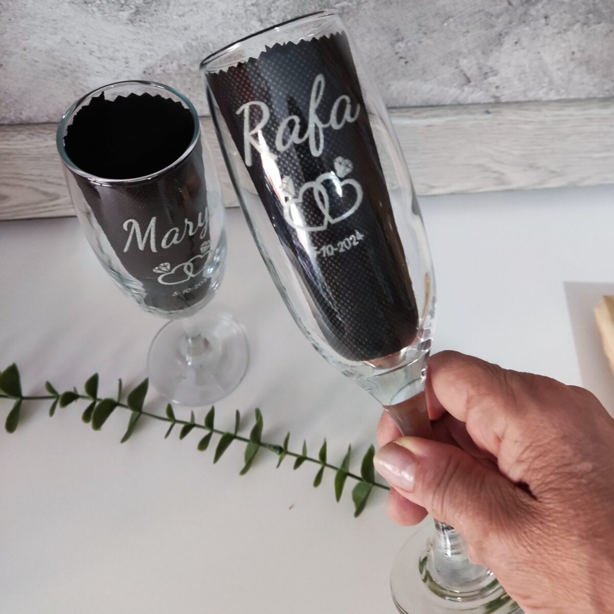 Copa de Cava Única: Grabado Láser Personalizado - Imagen 3