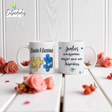 Taza personalizada – Juntas encajamos mejor