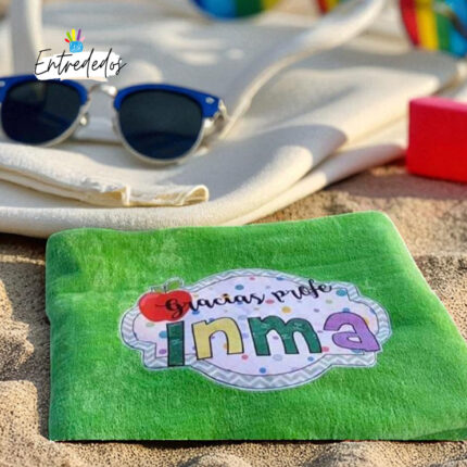 Toalla de playa de colores PROFESORA