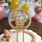 Toppers de madera "GEMELOS BEBES"