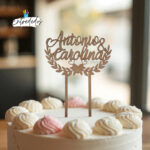 Toppers de madera "MARCO ESPIGA"