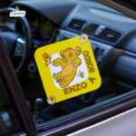 Placa para coche Bebé a Bordo – Diseño Rey León