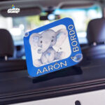 Placa para coche Bebé a Bordo – Diseño Elefante
