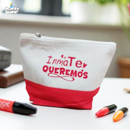 Neceser de color NATURAL/ROJO