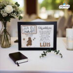 Marco y Lámina Color Negro Personalizada para JUBILACIÓN