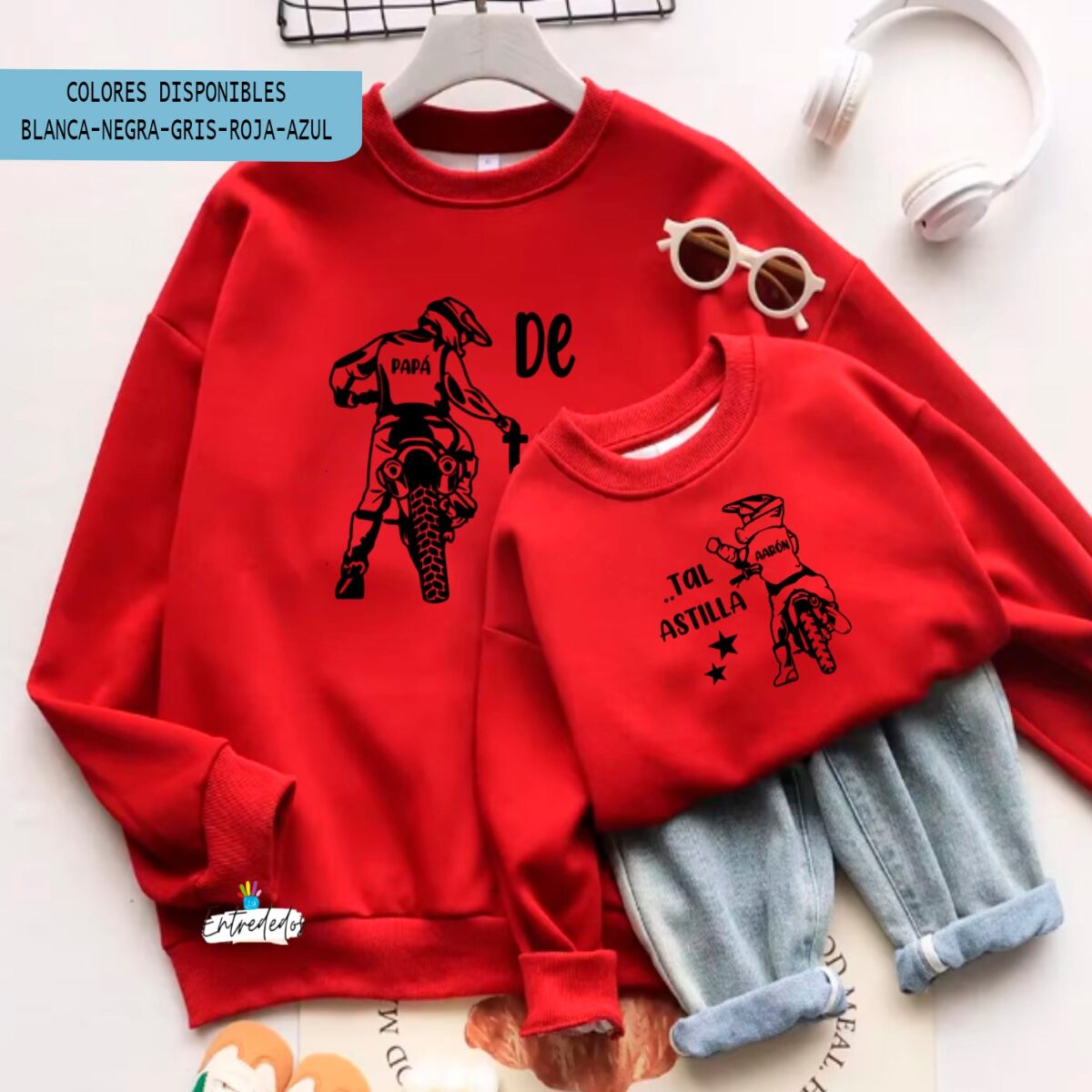 Sudadera papá diseño MOTO - Imagen 1
