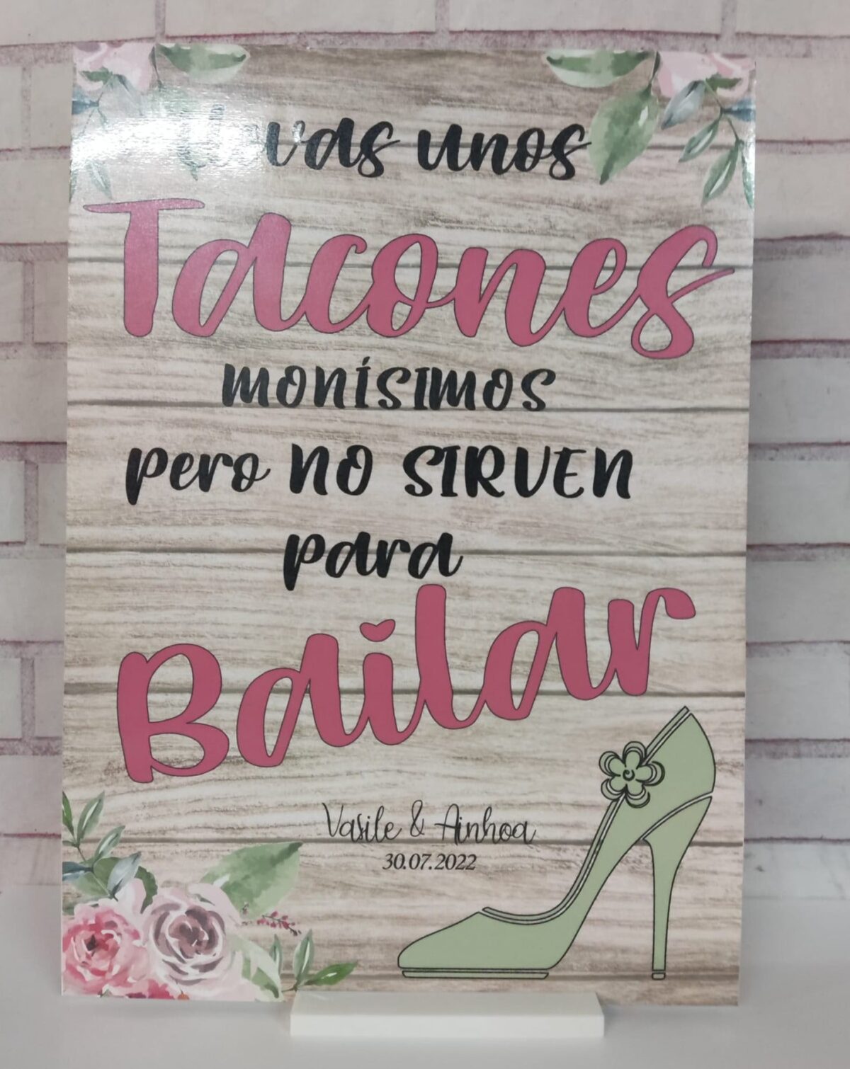 Cartel cartón decorativo TACONES - Imagen 1