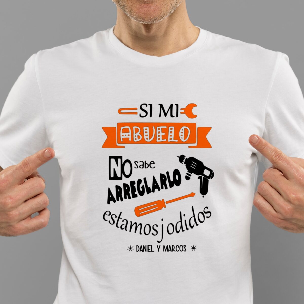 Camiseta ABUELO" si no sabe arreglarlo" - Imagen 6