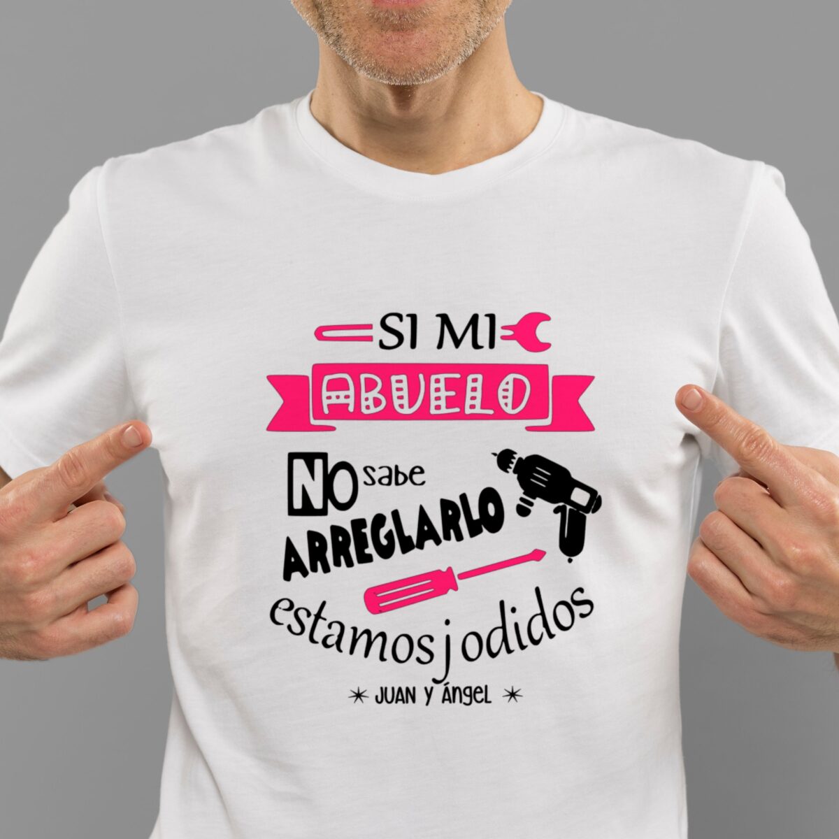 Camiseta ABUELO" si no sabe arreglarlo" - Imagen 4