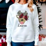 Sudadera navideña "Reno con Lazo" para estas fiestas
