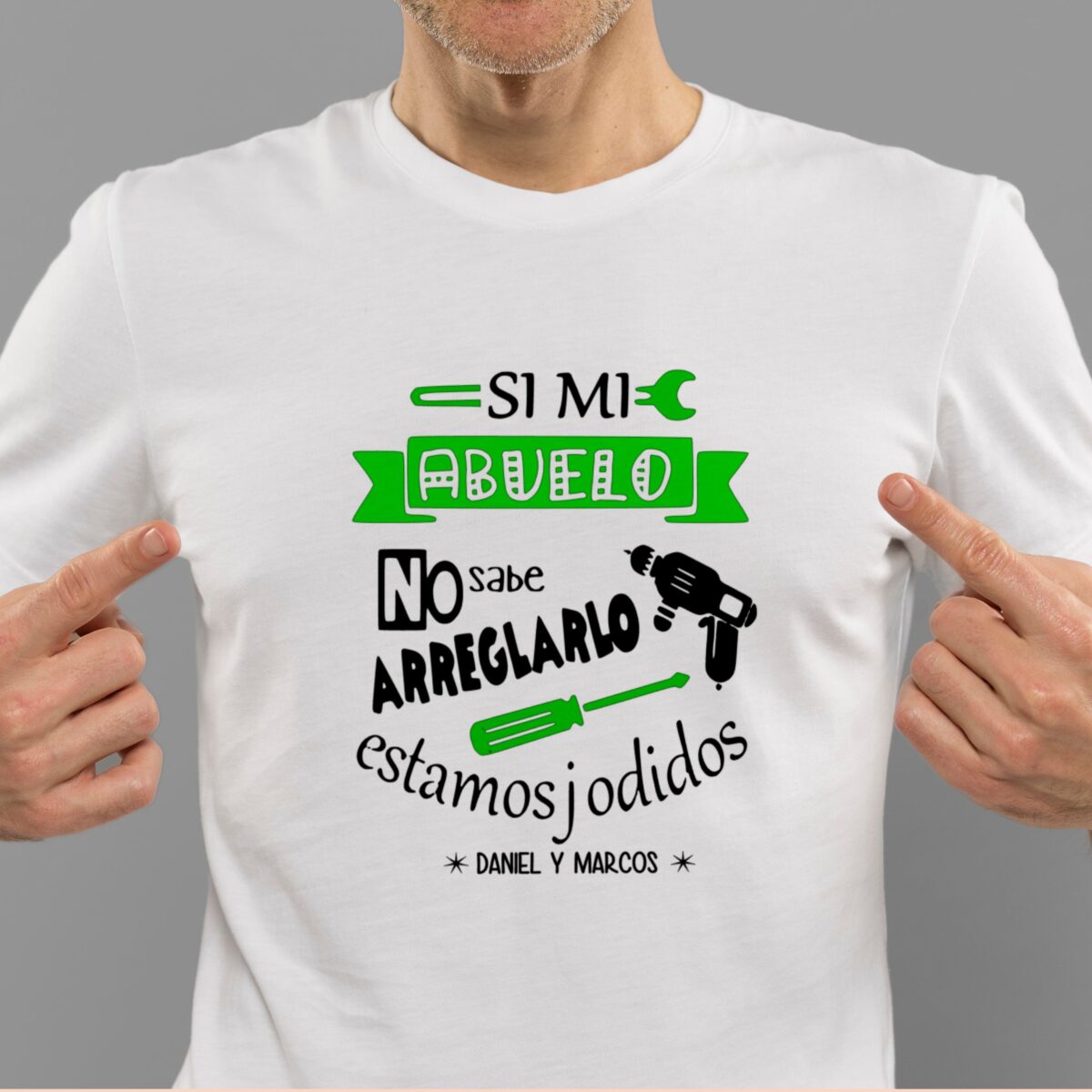 Camiseta ABUELO" si no sabe arreglarlo" - Imagen 5