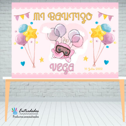 Fondo para mesa ELEFANTE CON GLOBOS