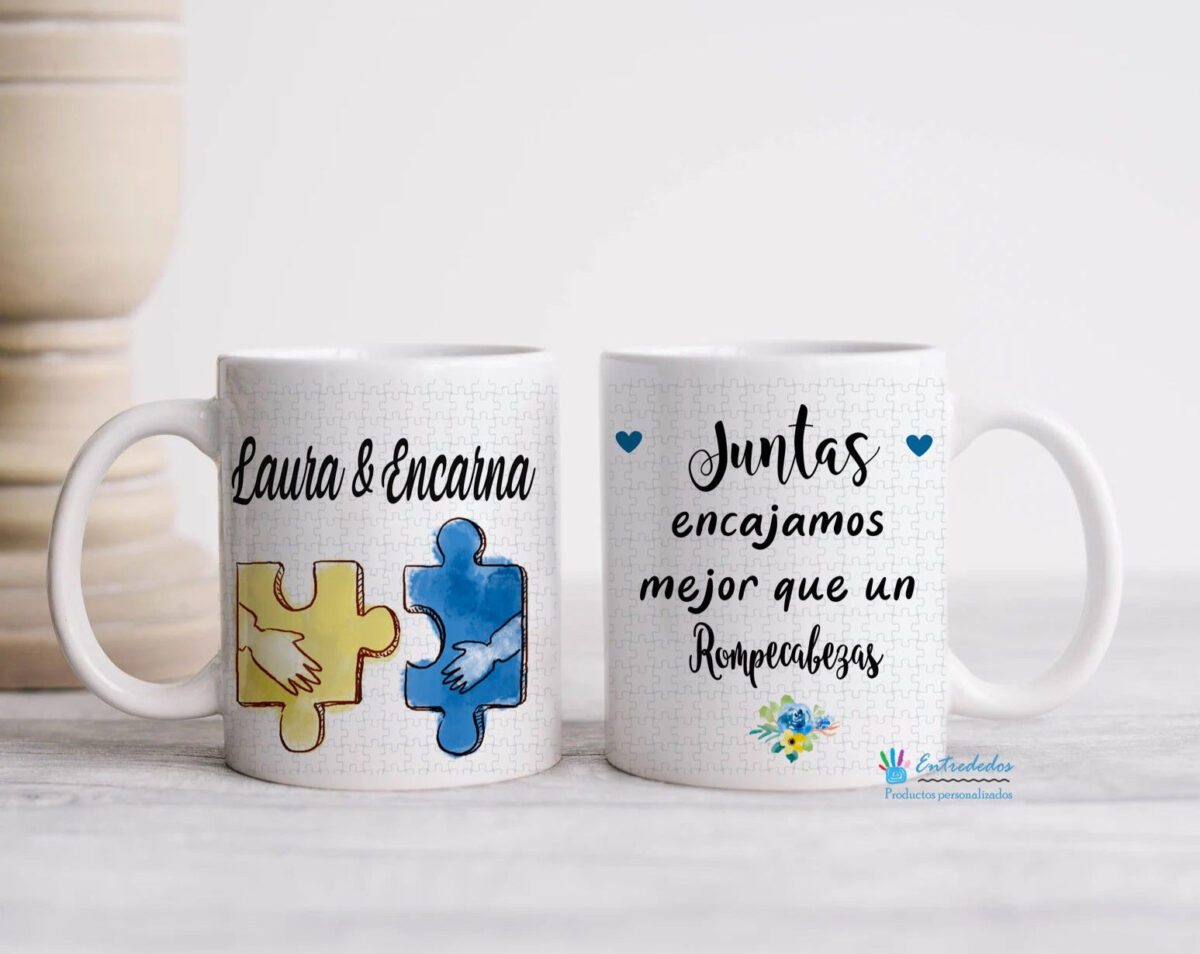 Taza juntas encajamos como un rompecabezas - Imagen 4