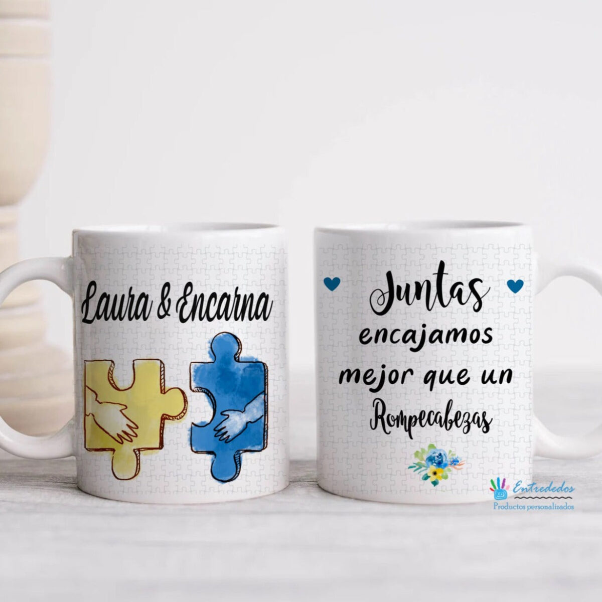 Taza juntas encajamos como un rompecabezas - Imagen 1