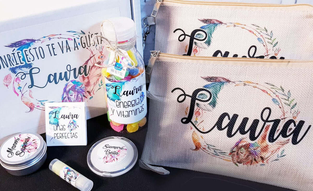 Kit regalo  mujer diseño plumas - Imagen 2