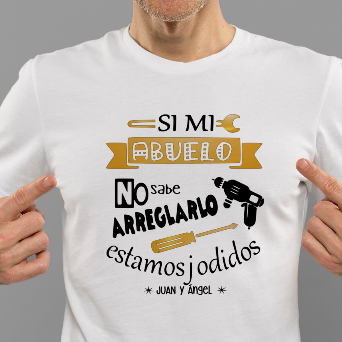 Camiseta ABUELO" si no sabe arreglarlo" - Imagen 10