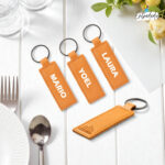 Marcasitios Llavero De Cuero para Bodas y Eventos Personalizados