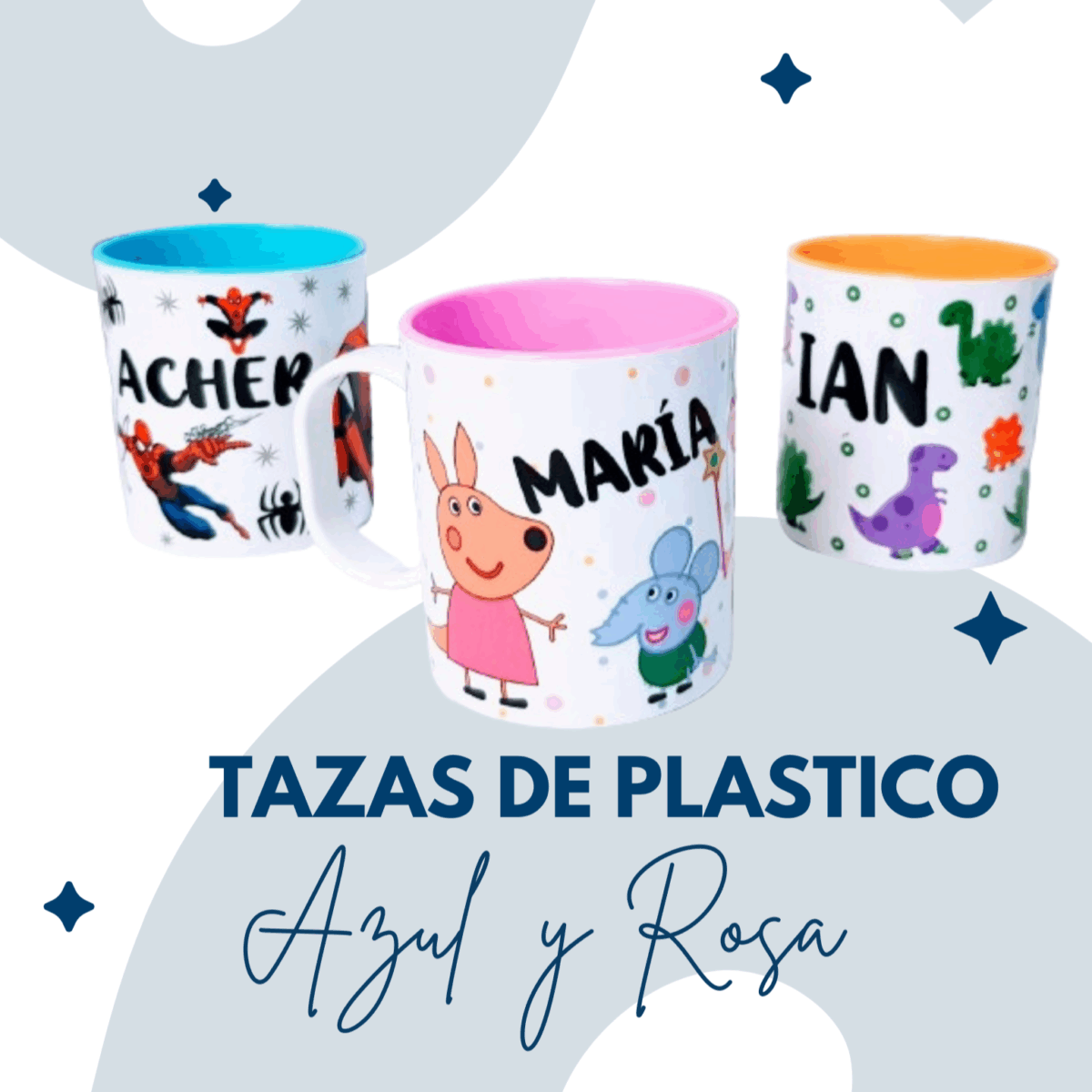 Taza de plástico para niños con «VARIEDAD DE DISEÑOS" - Imagen 1